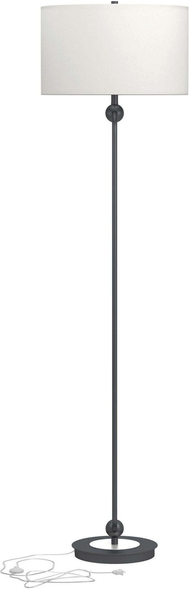 Coaster® White And Orb Drum Shade Floor Lamp-4