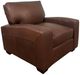 USA Premium Leather Furniture 4800 2-Piece Almond Chair and Ottoman Set-1