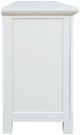 Jofran Inc. Isabella White 69" Mirrored Accent Cabinet-3