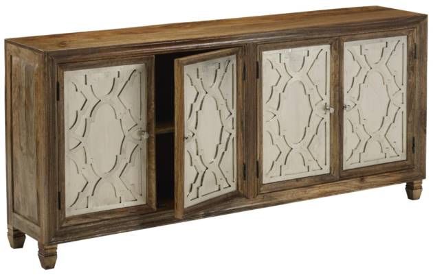 Jaipur Furniture Jigsaw Brown/Silver Sideboard-3