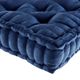 Olliix by Intelligent Design Navy Azza Poly Chenille Square Floor Pillow Cushion-1
