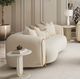 Michael Amini® Sassani Crepe/Gold Loveseat-1
