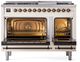 Ilve® Nostalgie II Series 48" Antique White Pro Style Dual Fuel Range-3