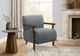 Monarch Specialties Inc. Light Blue/Walnut 31" Accent Chair-1