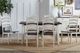 A-America® Toluca Chalk White/Cocoa Bean Ladderback Dining Side Chair-1