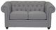 Dynasty Furniture Gray Loveseat-0