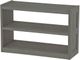 Crate Designs™ Furniture Graphite Open Back Bookcase/TV Stand-0