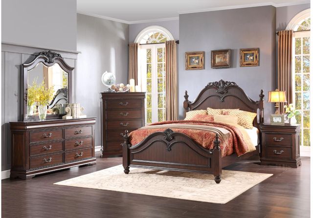 Mazin Furniture Mont Belvieu Dark Cherry Chest-3