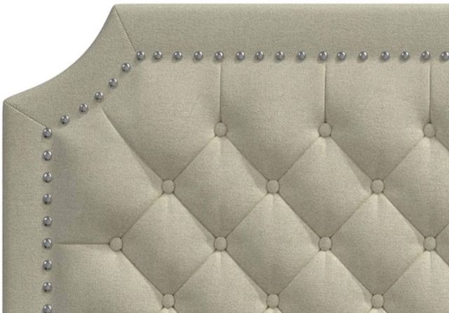 American Wholesale Furniture Hanfield Beige Queen Upholstered Bed-3
