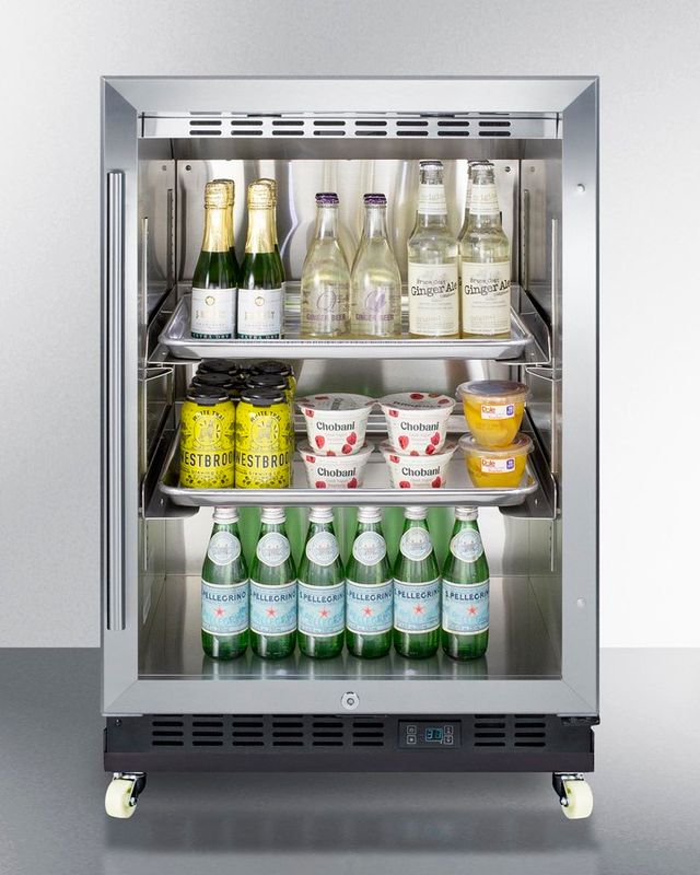 Summit® 24" 5.0 Cu. Ft. Built-In Mini Reach-In Beverage Center-3