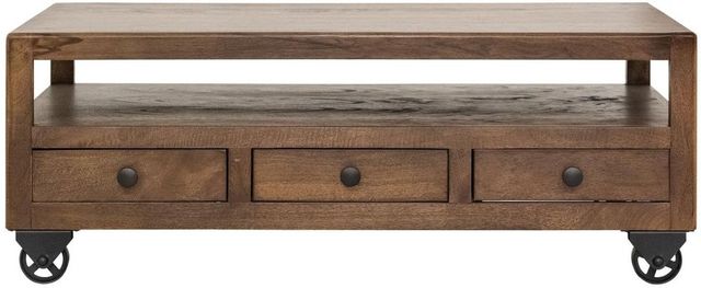 International Furniture Direct Oslo Brown Cocktail Table-2