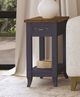 Null Furniture Mystic Navy/Toasted Almond Charging Chairside End Table-4
