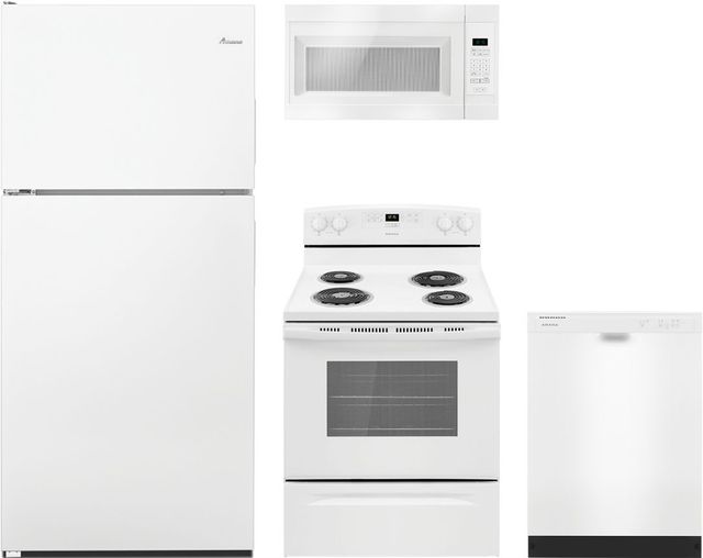 Amana® 4 Piece White Kitchen Package -0