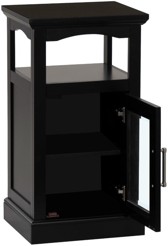 Linon Scarsdale Black Demi Cabinet-2