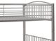 Powell® Heavy Metal Pewter Full Over Full Bunk Bed-3