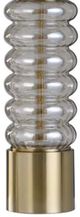 Stylecraft Margo Clear/Gold/White Table Lamp-2