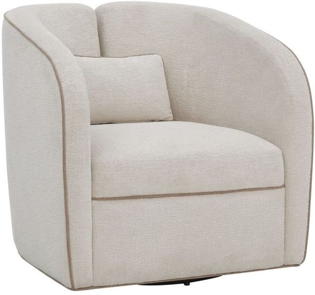 Uttermost® Vega Beige Swivel Chair-0