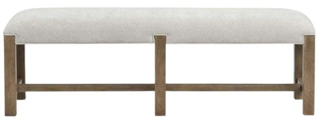 Magnussen Home® Plum Creek Elite Dove/Sierra Brown Bench-1