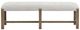 Magnussen Home® Plum Creek Elite Dove/Sierra Brown Bench-1