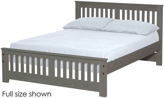 Crate Designs™ Furniture Graphite Twin Shaker Bed-0