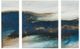 Olliix by INK+IVY Blue Set of 3 Rolling Waves Gel Coated Canvas Pieces-0