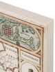 A & B Home 2-Piece Beige/White Rectangular Canvas Map Wall Art Set-3