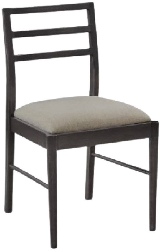 Bassett® Furniture Origins Phelps Carbon Dining Chair with Thrillist Upholstered Seat-0