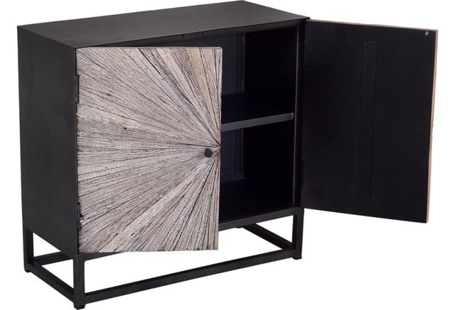 Jofran Inc. Astral Plains Reclaimed Gray 2-Door Accent Cabinet-2