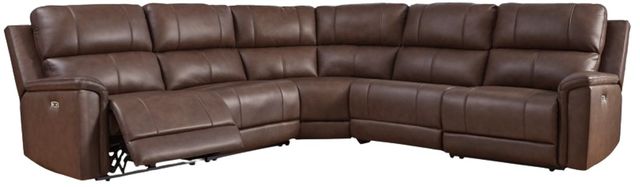 Signature Design by Ashley® Beryton 5-Piece Espresso Power Reclining Sectional-0
