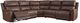 Signature Design by Ashley® Beryton 5-Piece Espresso Power Reclining Sectional-0
