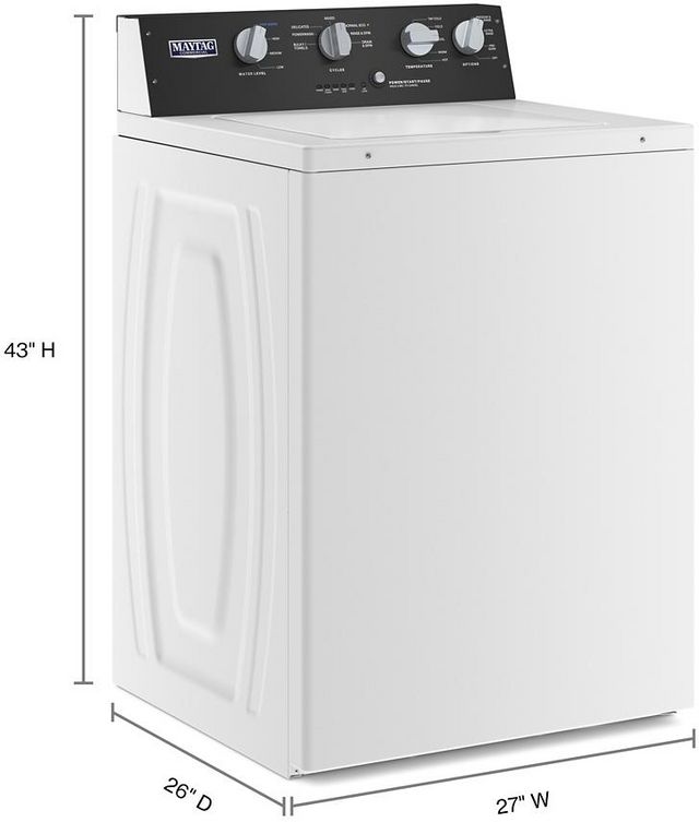 Maytag® Commercial 3.5 Cu. Ft. White Commercial Washer-7