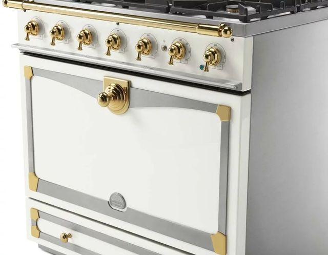La Cornue CornuFe´ 90 36" Pure White Pro Style Dual Fuel Range-2