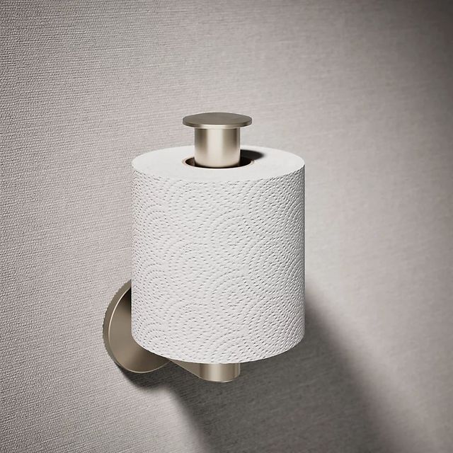 KOHLER® Components® Vibrant Brushed Bronze Vertical Toilet Paper Holder-1