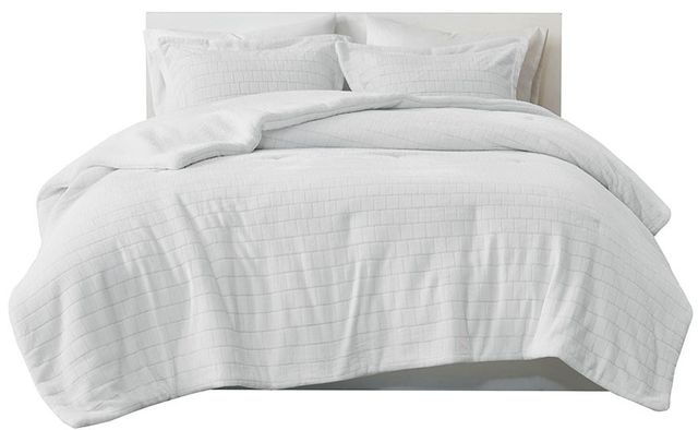 Olliix by True North by Sleep Philosophy Laurie Ivory Full/Queen Plush to Sherpa Comforter Set-0