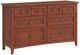 Whittier Wood® Furniture McKenzie Glazed Antique Cherry 8-Drawer Dresser-0