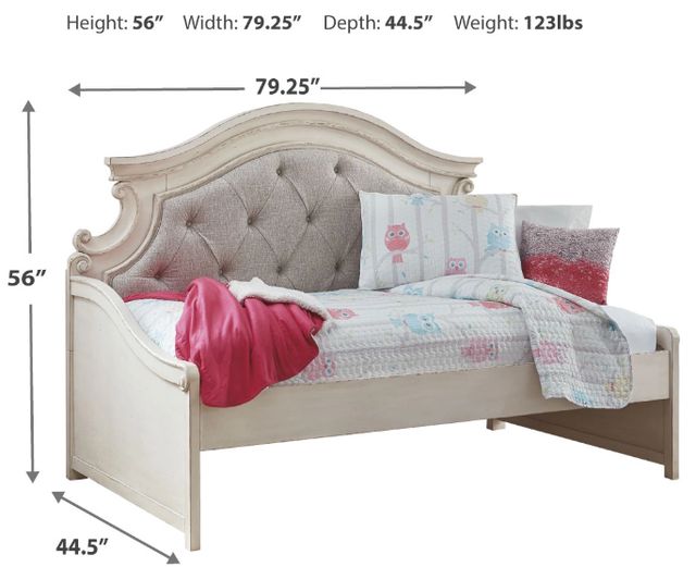 Signature Design by Ashley® Realyn Chipped White Twin Day Bed-2