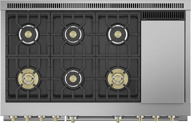 Monogram® Statement Collection 48" Stainless Steel Pro Style Gas Range-3