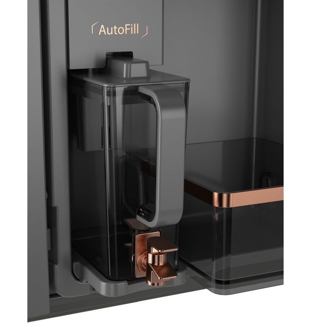Café™ 36 in. 22.9 Cu. Ft. Platinum Glass Counter Depth French Quad-Door Refrigerator with Dual-Dispense AutoFill Pitcher-4