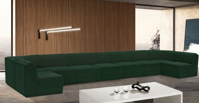 Meridian Furniture Ollie 9-Piece Green Sectional-3