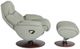 BarcaLounger© Alicia Capri Gray Pedestal Recliner and Ottoman-4