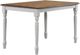 Winners Only® Pacifica Rustic Brown Top Dining Table with White Base-0