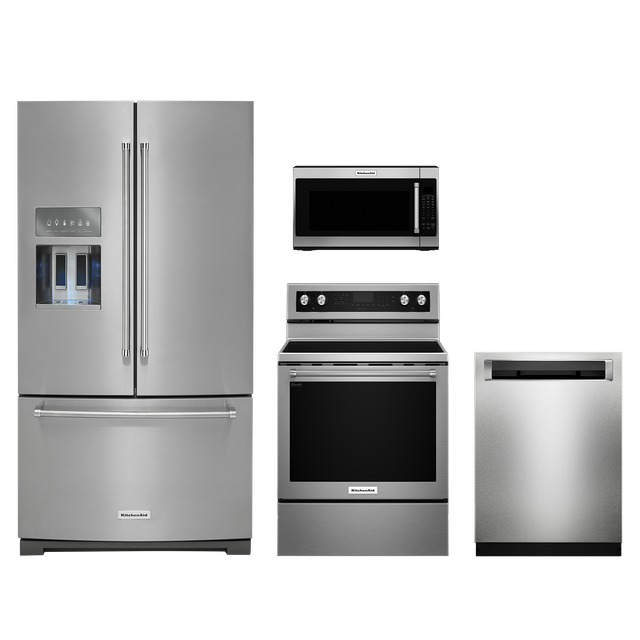KitchenAid® 4 Piece Kitchen Package-Stainless Steel-0