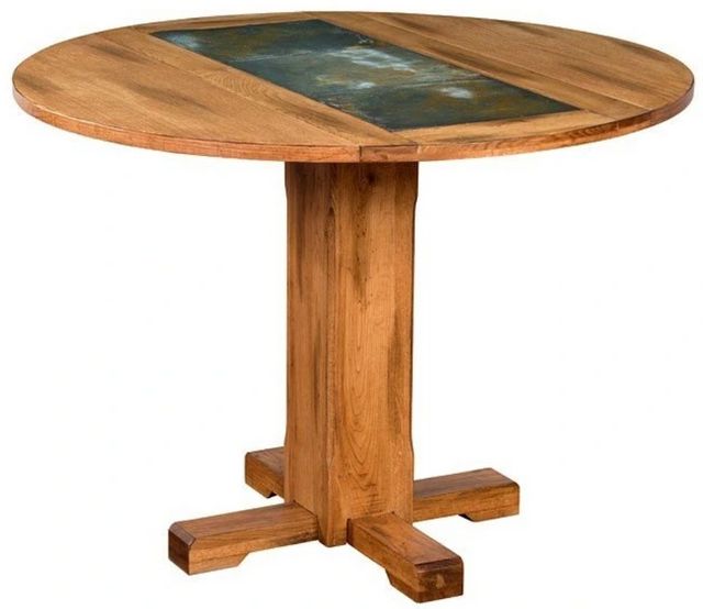 Sunny Designs™ Sedona Brown Drop Leaf Table with Insert Slate Top 