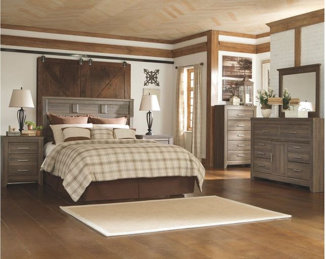 Signature Design by Ashley® Juararo Dark Brown Queen Panel Headboard-2