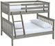 Crate Designs™ Furniture Storm Finish Twin/Full Mission Bunk Bed-0