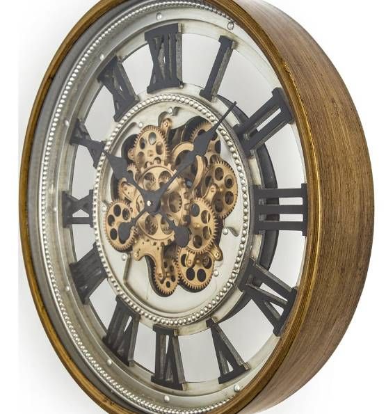 YHD Black/Gold Wall Clock-1