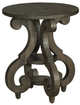 Magnussen Home® Bellamy Peppercorn Round Accent Table-0