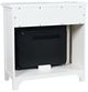 Jofran Inc. Urban Icon White 32" Fireplace Media Console-4