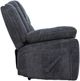Primo™ International Anakin Dark Grey Manual Reclining Sofa with Lever-4
