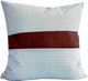 Livia Leather Stripe Beige/Tan Decorative Pillow-0